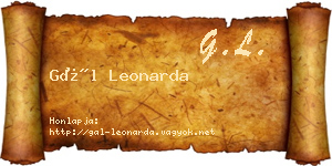 Gál Leonarda névjegykártya