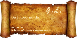 Gál Leonarda névjegykártya