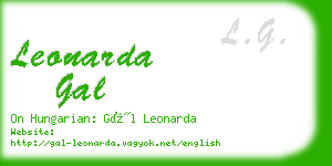 leonarda gal business card